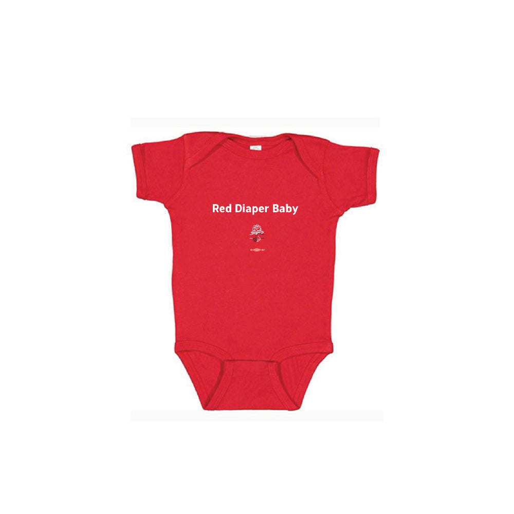 Red Diaper Baby Onesie