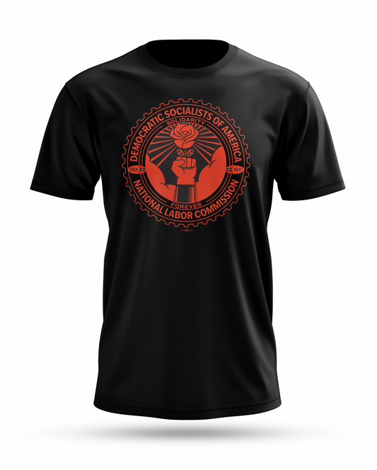 Black DSA National Labor Commission T-Shirt