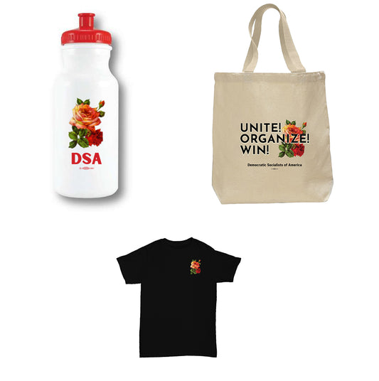 DSA 2023 Convention Tee, Water Bottle, and Tote Bag Bundle