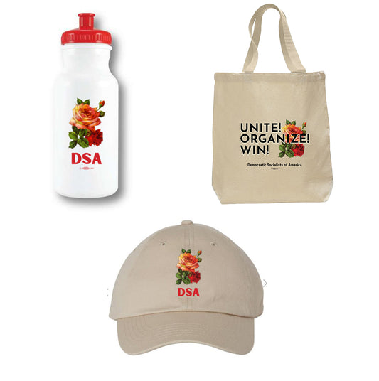 DSA 2023 Convention Water Bottle, Tote Bag, and Hat Bundle